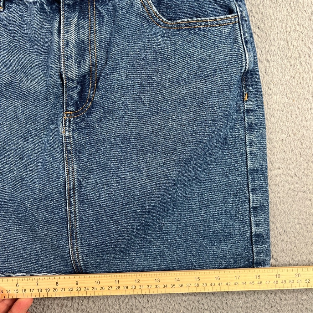 Cropp Denim Skirt Women's M Blue Denim Mini Skirt Short Button - Picture 3 of 9
